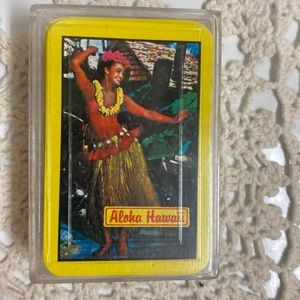 Aloha Hawaii miniature deck of playing cards, made in Hong Kong.